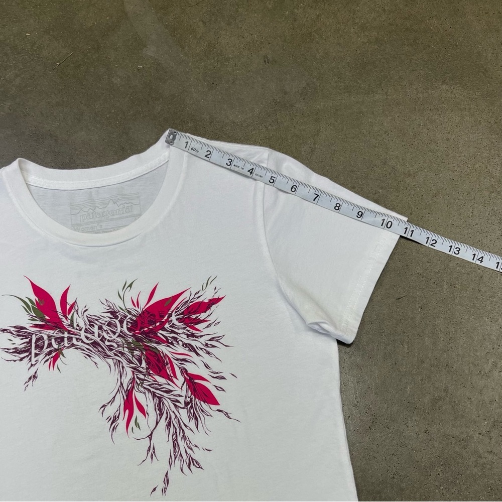 Y2K Patagonia Women’s Tribal Graphic T-Shirt M Organic Cotton USA Pink Tee - Picture 6 of 7